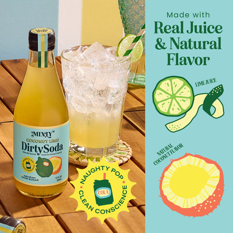 Coconut Lime Dirty Soda Syrup