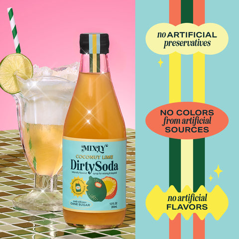 Coconut Lime Dirty Soda Syrup