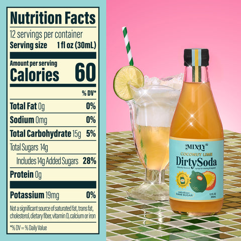 Coconut Lime Dirty Soda Syrup