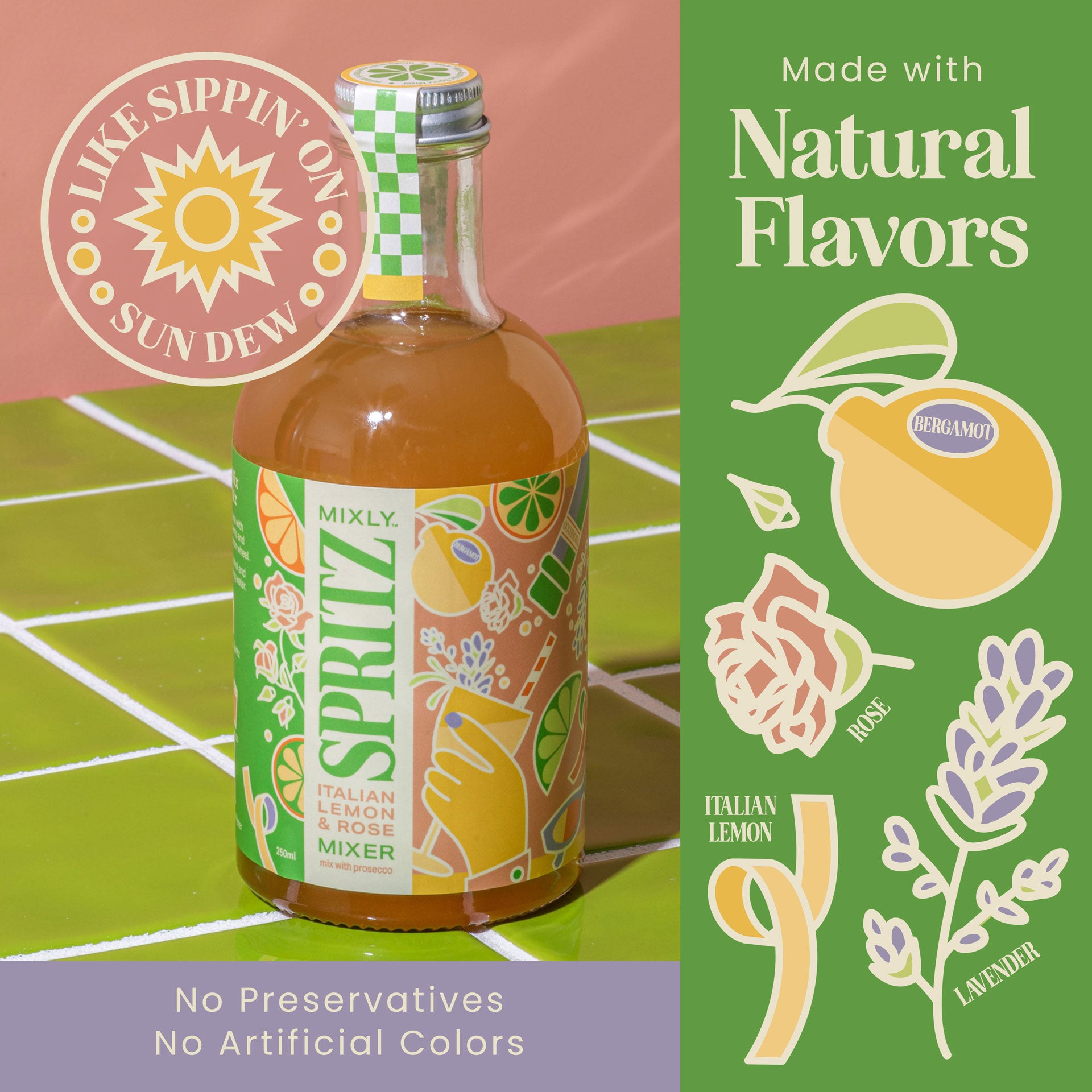 New! Mixly Spritz Mixer Trio | Non Alcoholic Cocktail & Mocktail