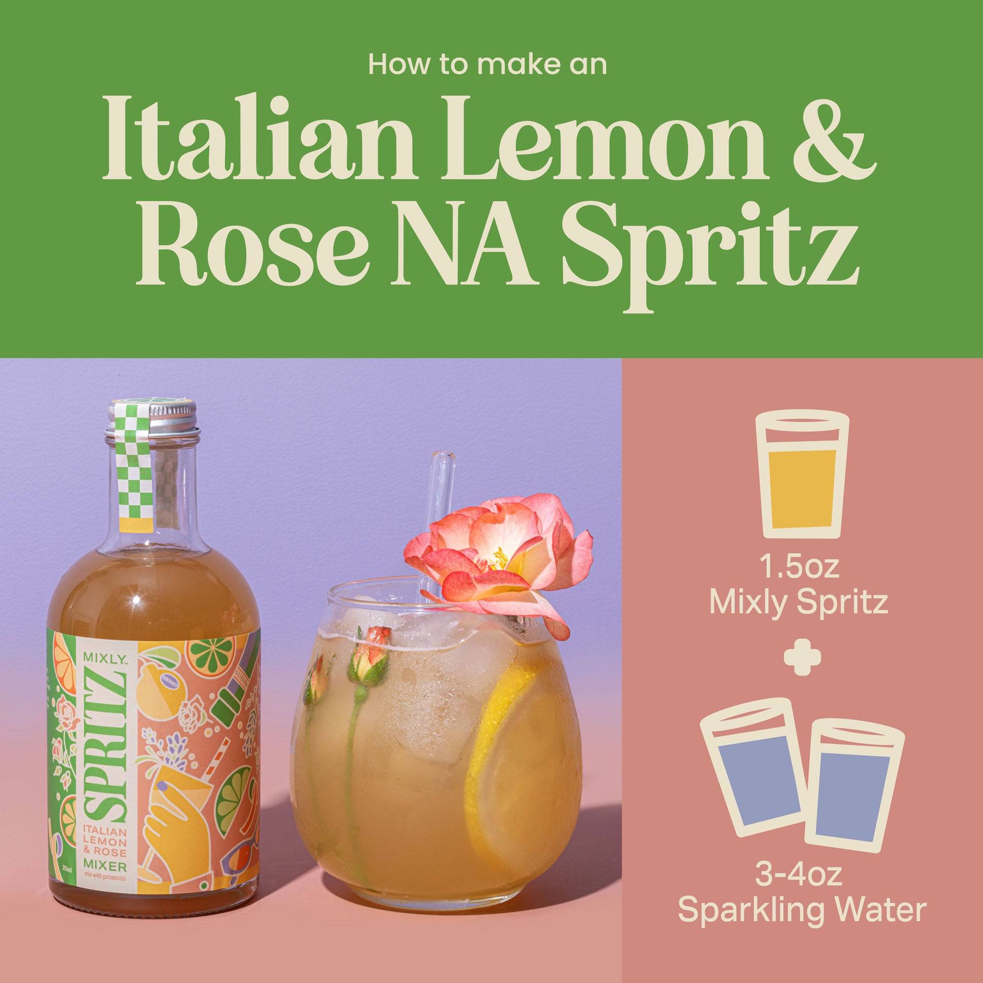 New! Mixly Spritz Mixer Trio | Non Alcoholic Cocktail & Mocktail