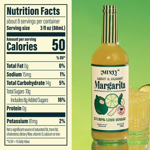 Light & Skinny Margarita Cocktail & Mocktail Mixer