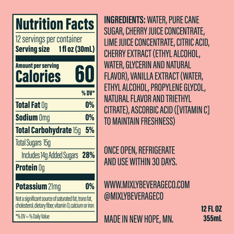 Cherry Vanilla Dirty Soda Syrup (Pre-Order)