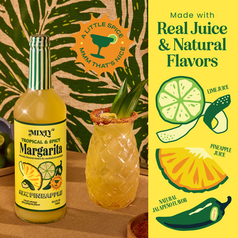 Tropical & Spicy Margarita Cocktail & Mocktail Mixer