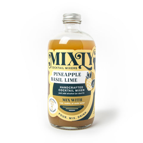 Pineapple Basil Lime Mixly Cocktail and Mocktail Mixers